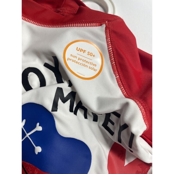 Cute Carters Boys 3M Swim Trunk Matching Shirt 2 Piece Ahoy Matey Pirate Crab - Picture 7 of 9